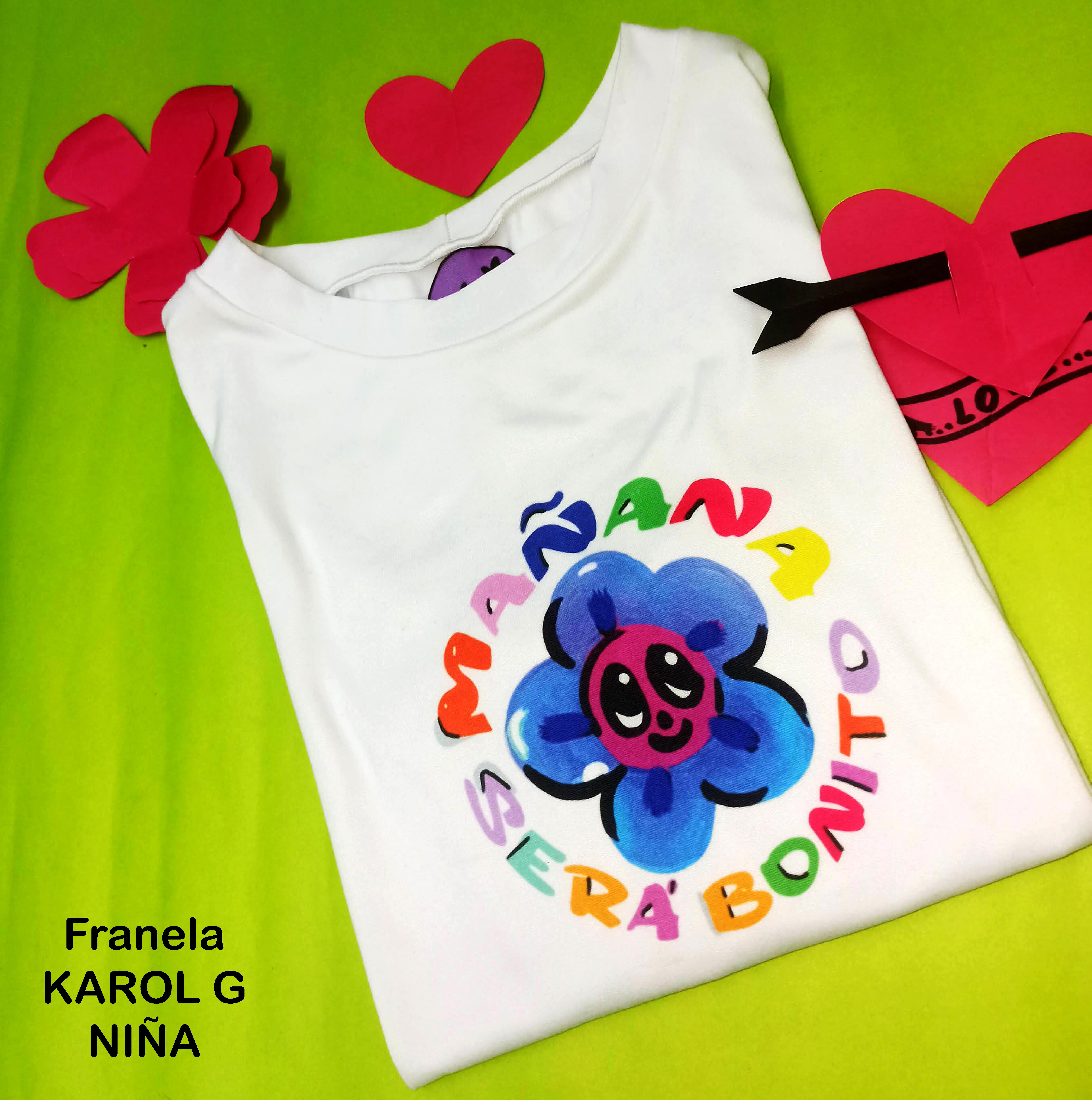 Camisetas De Karol G Para Niñas - Piel De Durazno